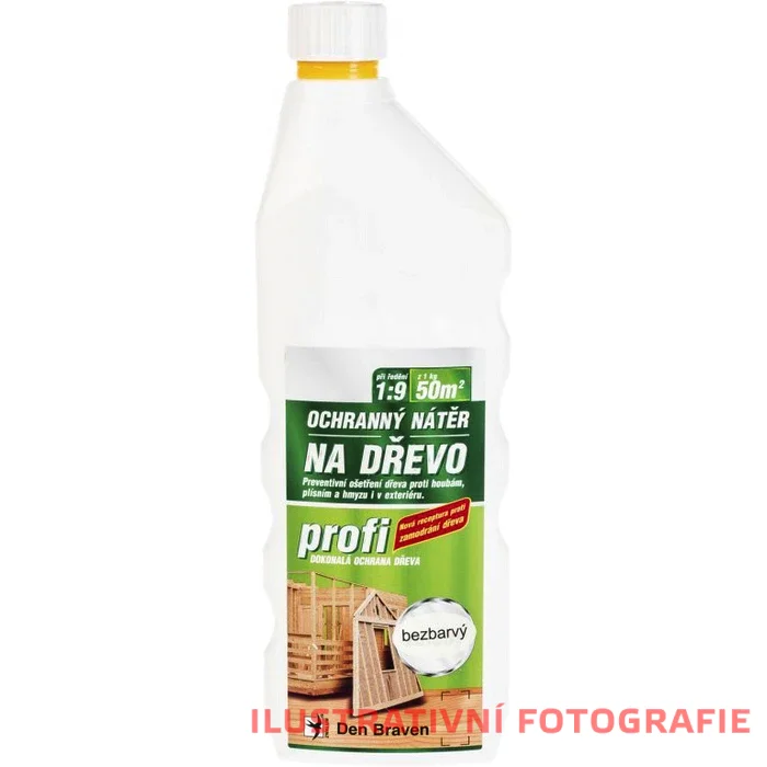 Impregnace Den Braven - Objem: 1 l, Barva: hnědá