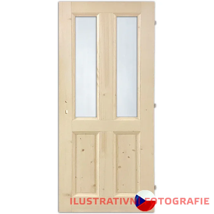 Interiérové dveře ELEGANT LUX 2S2K - Rozměr dveří: 70, Orientace: Pravé