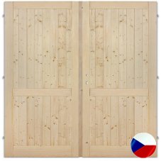 Palubkové vrata PLNÉ S PŘÍČKOU