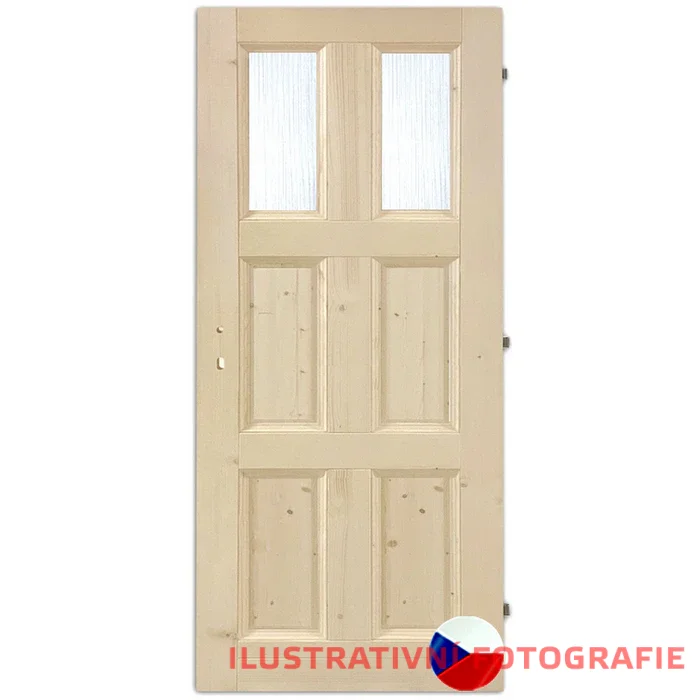 Interiérové dveře JASMÍNA LUX 2S4K - Rozměr dveří: 60, Orientace: Pravé