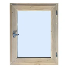 Dřevěné okno Basic PLUS 60 x 90 cm - otevíravé