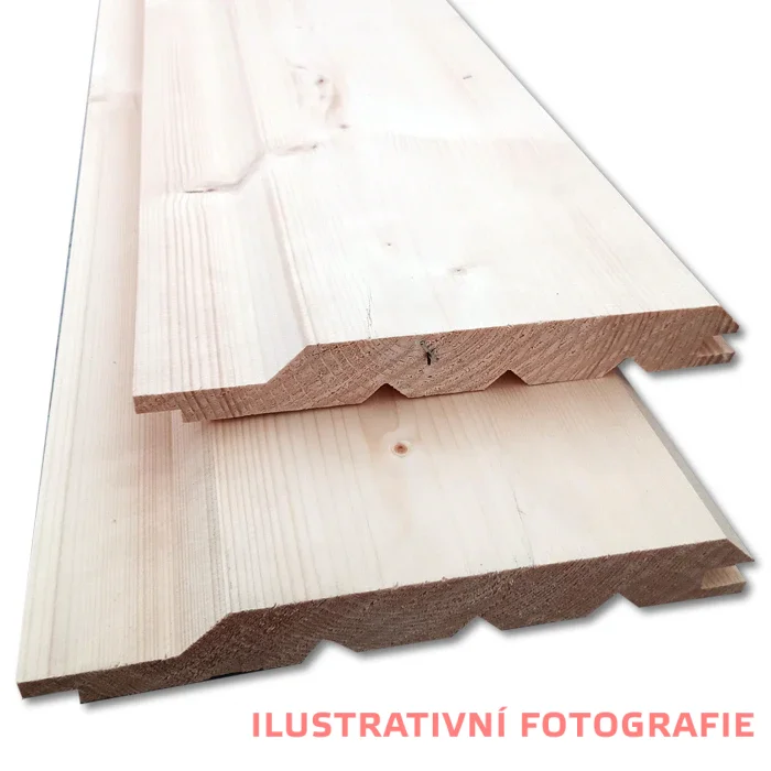 Fasádní palubky Roubenka SM A/B 28x220 mm