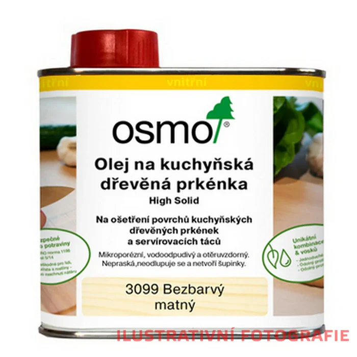 OSMO Olej na dřevěná kuchyňská prkénka 0,5l