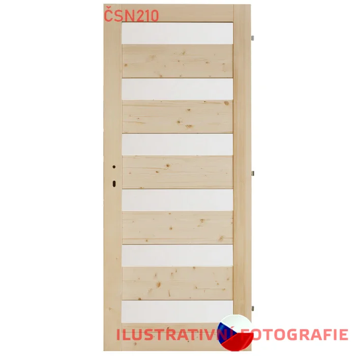 Interiérové dveře MODERN 6S 210 cm - Rozměr dveří: 60, Orientace: Pravé