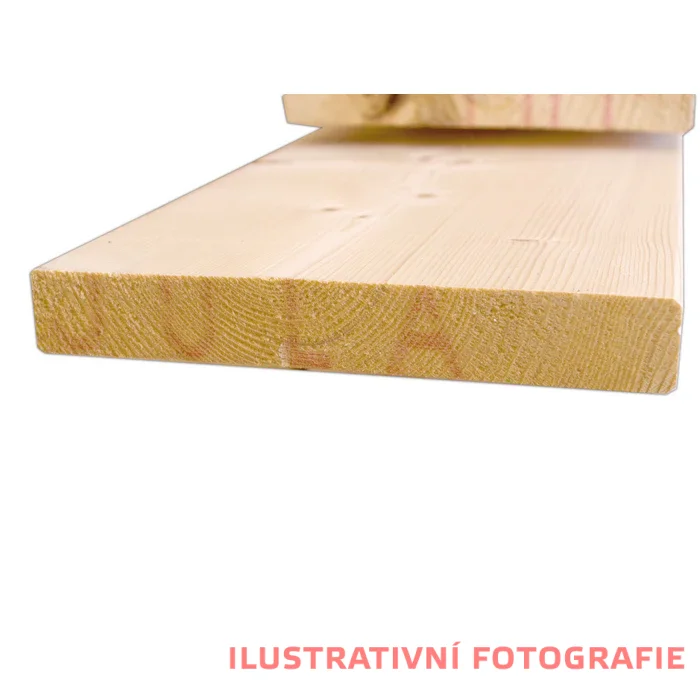 Hoblované prkno 27x190 mm - Délka: 4200 mm
