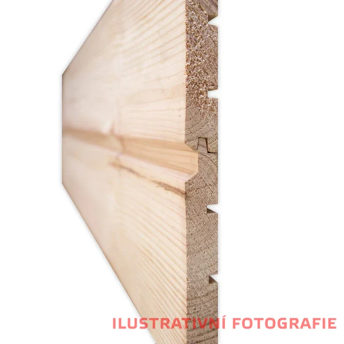 Fasádní palubky Tatran BOR A/B 19x146 mm - Délka: 4000 mm