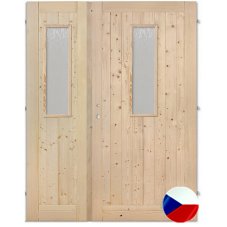 Palubkové dveře dvoukřídlé SKLO DUO