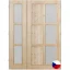 Interiérové dveře dvoukřídlé JASMÍNA G - Rozměr DV dveří: 160 cm, Orientace: levé otevíravé + pravé fix