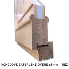Vchodové zateplené dveře 2S3K