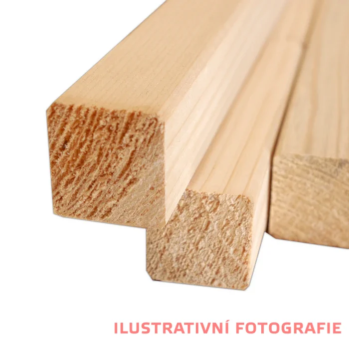 Hoblovaný hranol 34x34 mm - Délka: 3000 mm