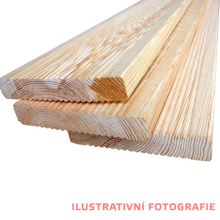 Terasová prkna borovice 26x146 mm - vroubkovaná