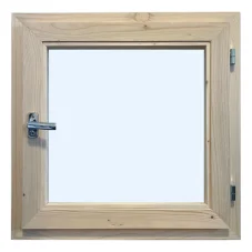 Dřevěné okno Basic PLUS 60 x 60 cm - otevíravé