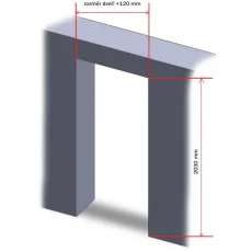 Rámová zárubeň jednokřídlá