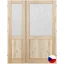 Interiérové dveře dvoukřídlé ORION 2S2K - Rozměr DV dveří: 125 cm , Orientace: pravé otevíravé + levé fix