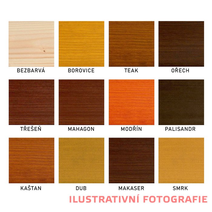 BORI laková lazura 0,75l - Barva: Smrk bori