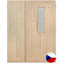 Palubkové dveře dvoukřídlé SKLO LUX