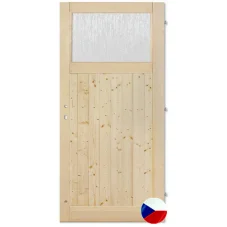 Palubkové dveře 1/4 SKLO