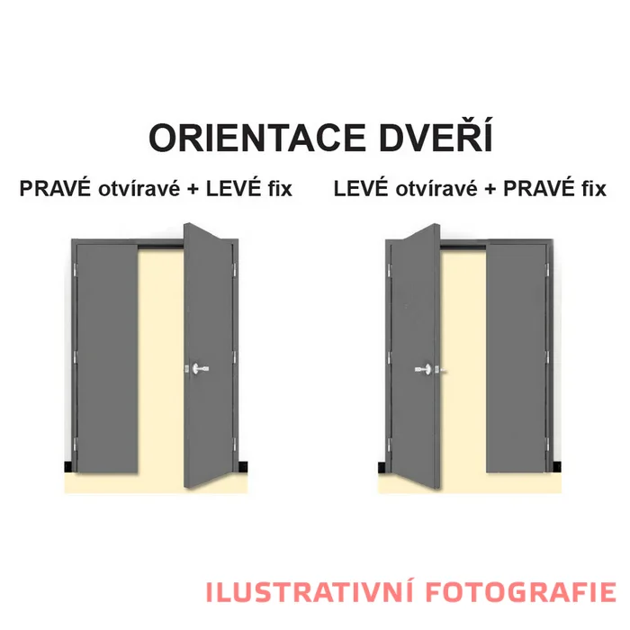 Interiérové dveře dvoukřídlé TREND 3S6K
