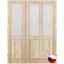 Interiérové dveře dvoukřídlé ELEGANT 3S3K - Rozměr DV dveří: 160 cm, Orientace: pravé otevíravé + levé fix