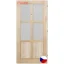 Interiérové dveře JASMÍNA 4S2K 210 cm - Rozměr dveří: 70, Orientace: Levé