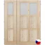 Interiérové dveře dvoukřídlé JASMÍNA C - Rozměr DV dveří: 125 cm , Orientace: pravé otevíravé + levé fix