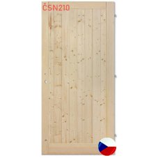 Palubkové dveře PLNÉ 210 cm