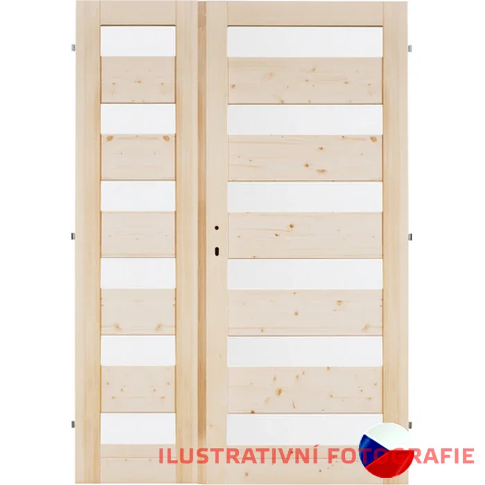 Interiérové dveře dvoukřídlé MODERN 6SS