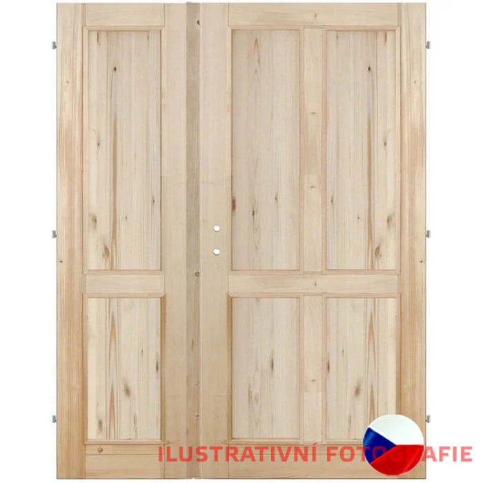 Interiérové dveře dvoukřídlé ELEGANT 6K - Rozměr DV dveří: 180 cm, Orientace: pravé otevíravé + levé fix